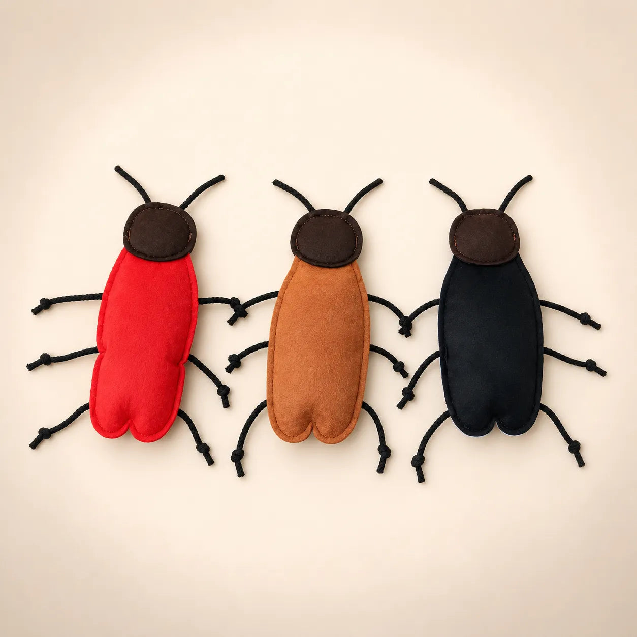 Soft Felt Cockroach Cat Toy with Catnip – Bite Resistant Interactive Indoor Chew Toy for Cats-Fussy Cat