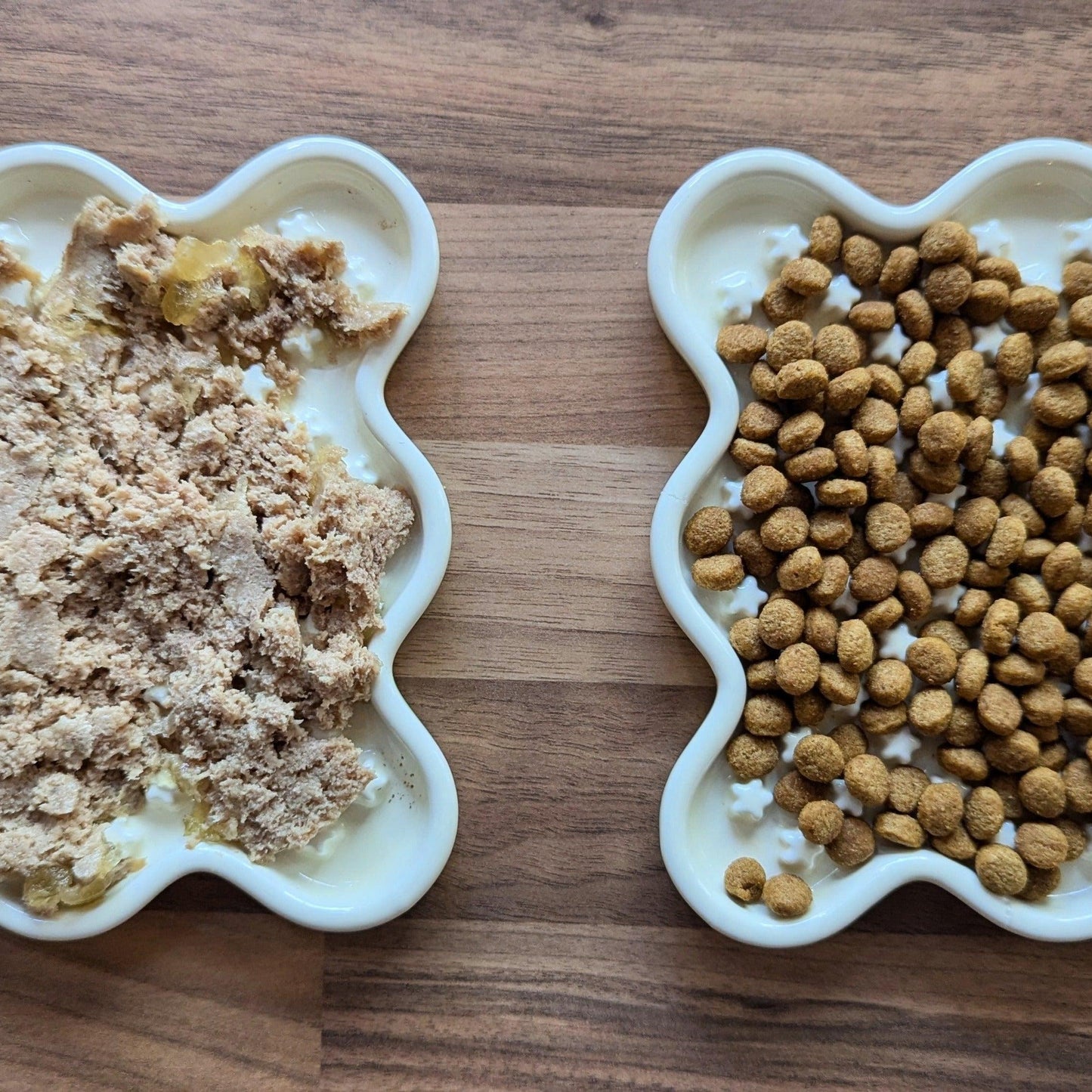 Fussy Cat Ceramic Slow Puzzle Feeder Bowl for Dry or Wet Cat Food. Just like a Lick Mat but made from Ceramic