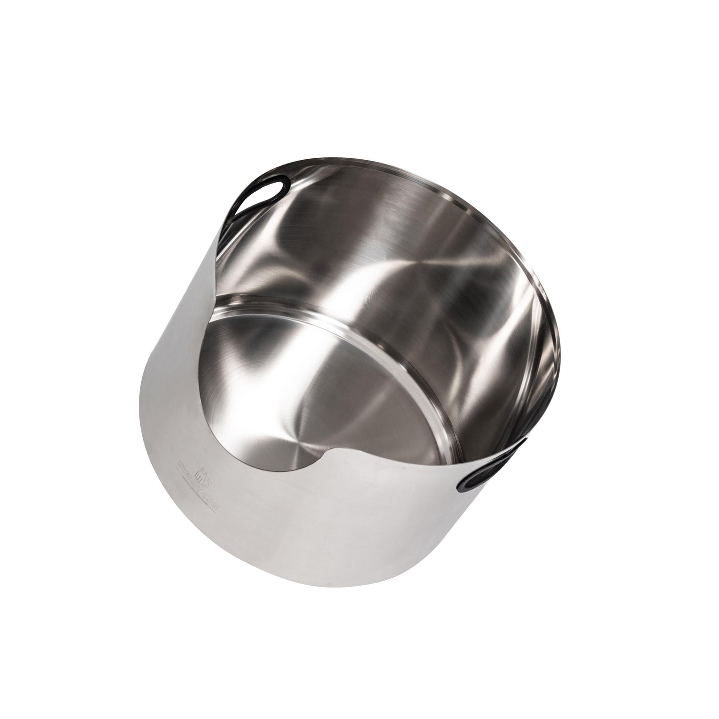 Fussy Cat Round Stainless Steel Litter Box Leak Proof one piece design