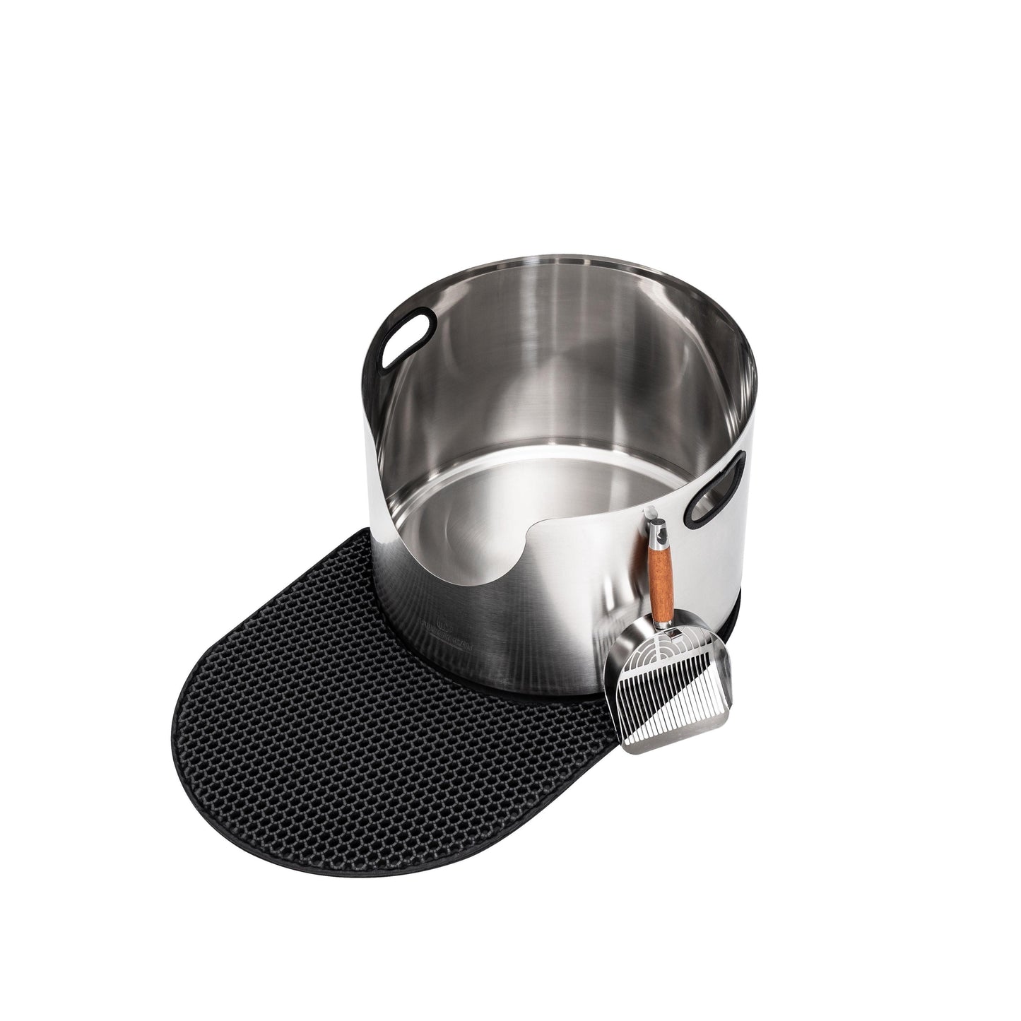 Fussy Cat Round Stainless Steel Litter Box