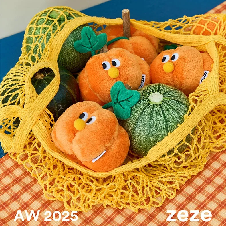 ZEZE Pumpkin Cat Toy with Silvervine Chew Stick – Crinkle Plush
