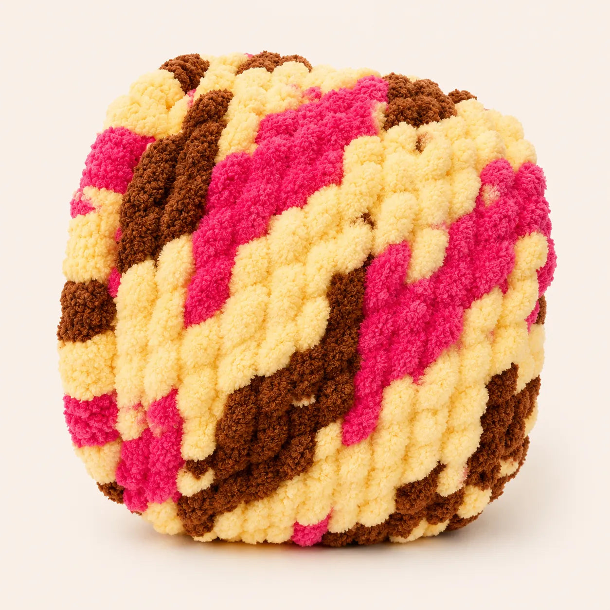 Luxury Handmade Chunky Knit Cat Cave Bed with Pom-Pom Toy-Fussy Cat