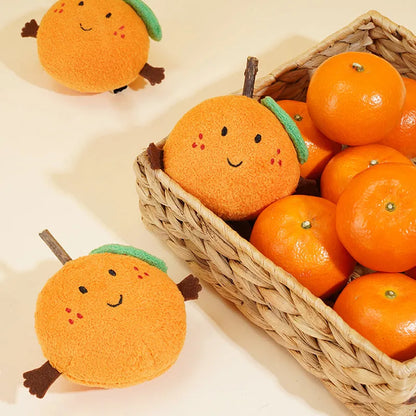zeze Lucky Orange Cat Toy — Plush Orange with Silvervine Stick, Catnip & Valerian