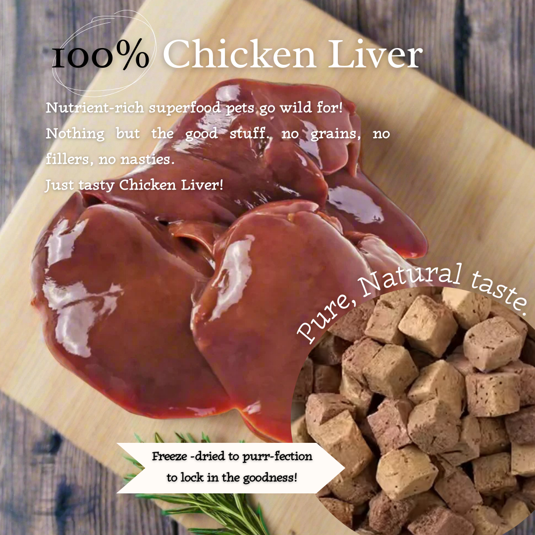 Liver Rush - 100% Freeze-Dried Chicken Liver Treats | High-Value | 50g pack