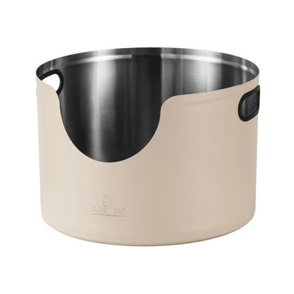 Fussy Cat Stainless Steel Round Cat Litter Box