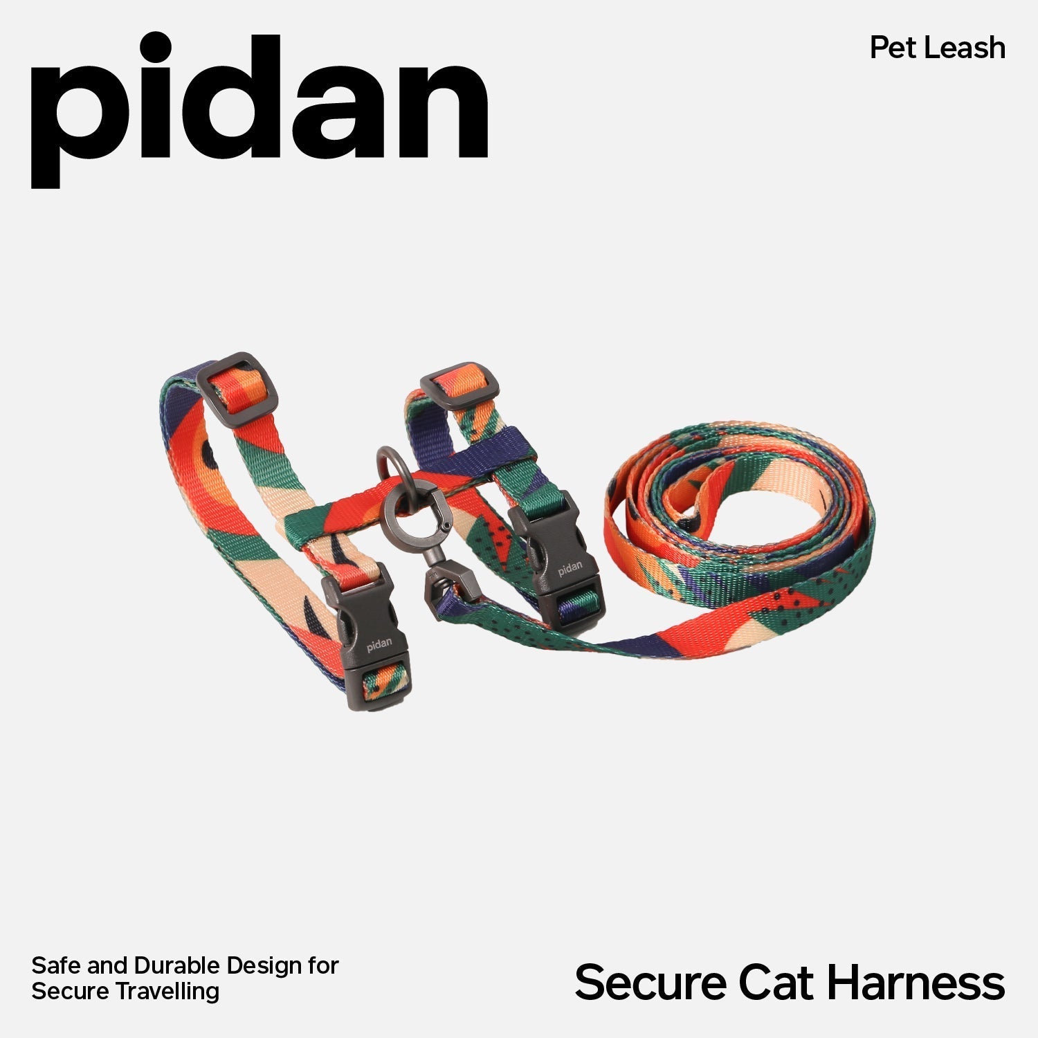pidan Cat Harness and Lead Set | Escape Proof | 120cm Leash-Fussy Cat