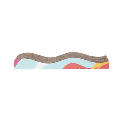 ZEZE Wave Cat Scratcher – Corrugated Cardboard Scratching Board, 44cm