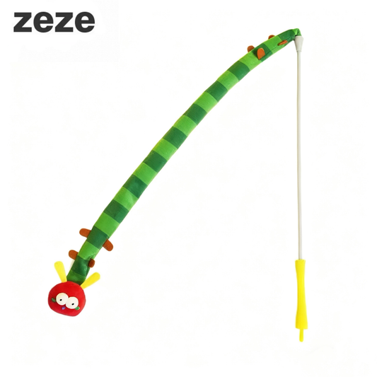 zeze Caterpillar Teaser Wand for Cats-Fussy Cat