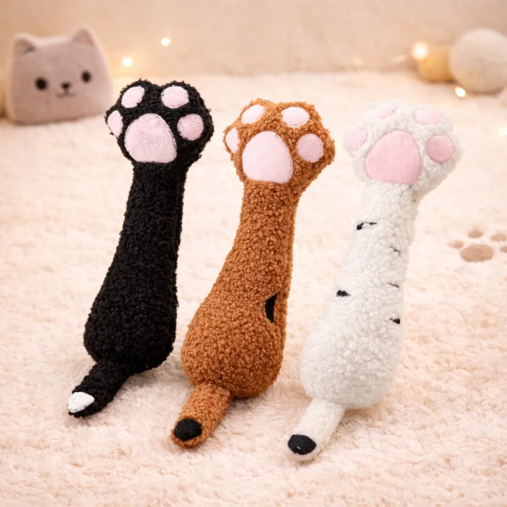 Plush Cat Kicker Toy with Catnip – Durable Chew-Resistant Teaser Wand for Cats (33 cm) | Long-Lasting Interactive Cat Toy-Fussy Cat