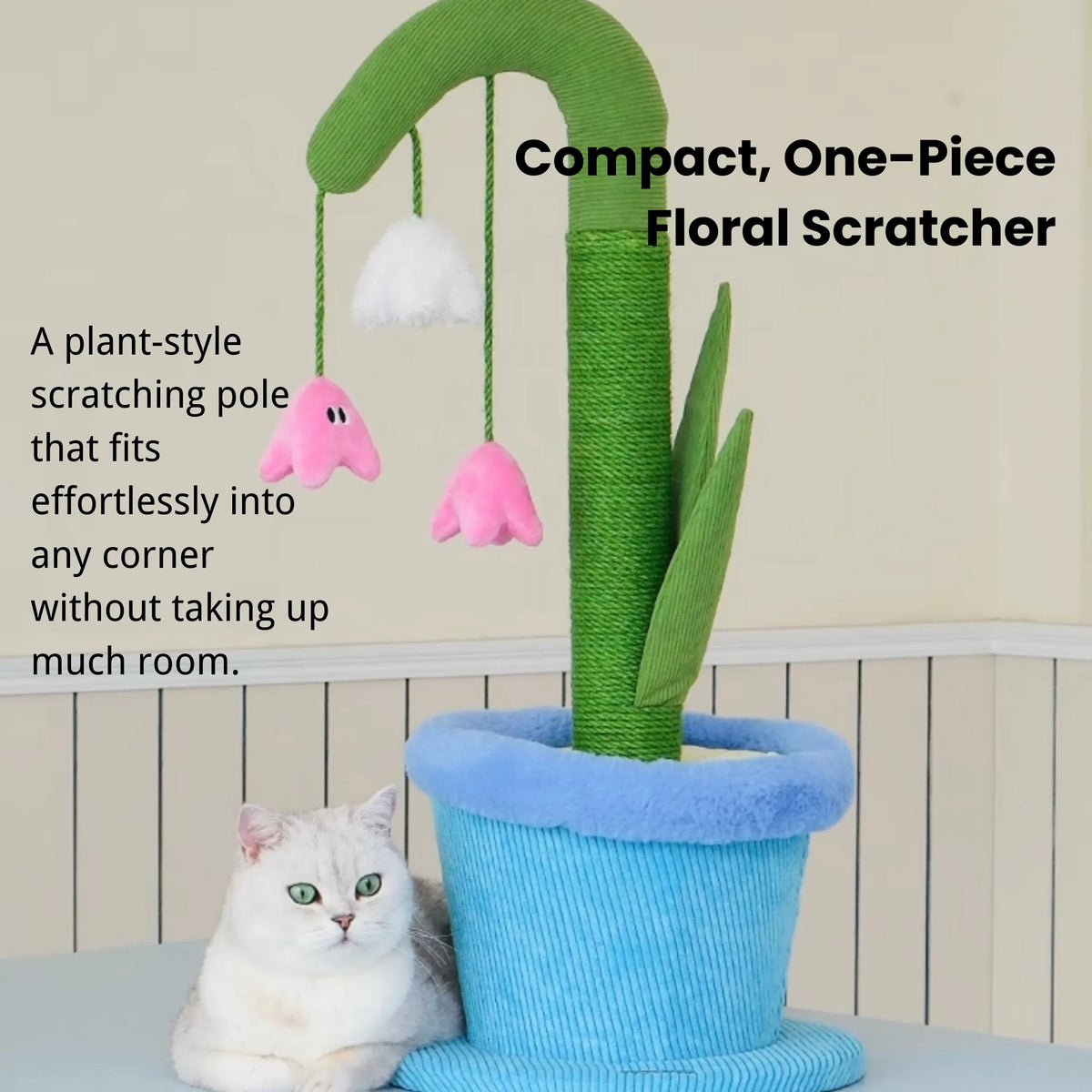 ZEZE Lily Cat Scratcher – Flower-Shaped Scratching Post
