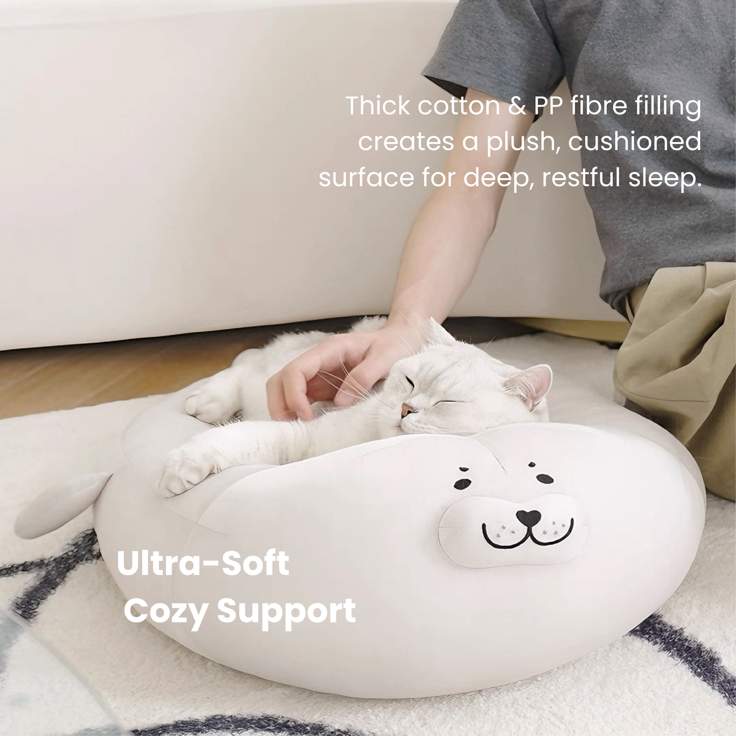 ZEZE cat bed (seal shape)-Fussy Cat