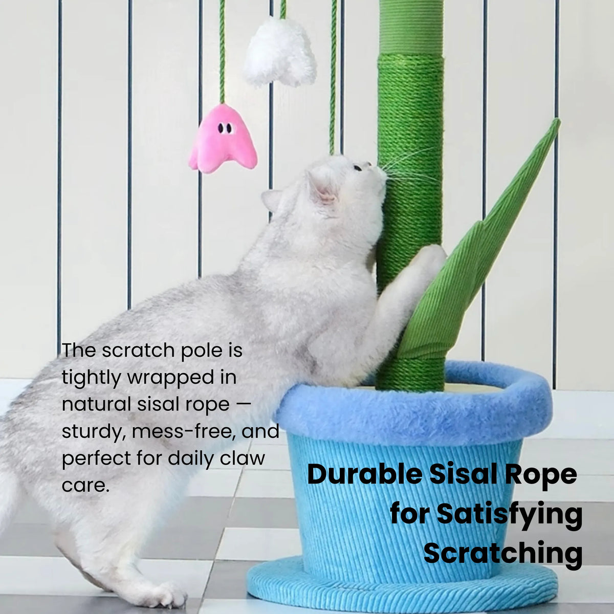 ZEZE Lily Cat Scratcher – Flower-Shaped Scratching Post