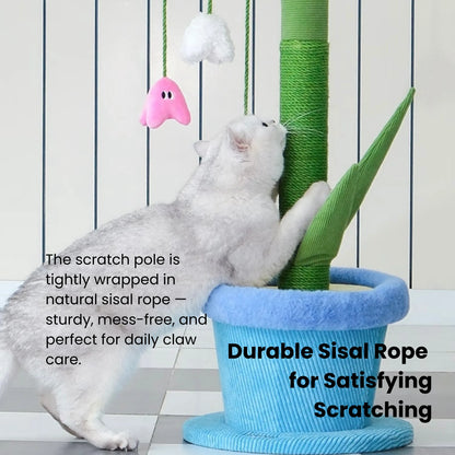ZEZE Lily Cat Scratcher – Flower-Shaped Scratching Post