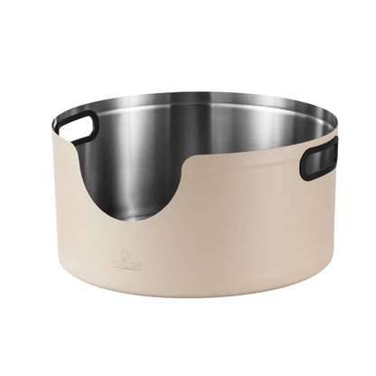 Fussy Cat XXL Jumbo Maine Coon Round Stainless Steel Cat Litter Box