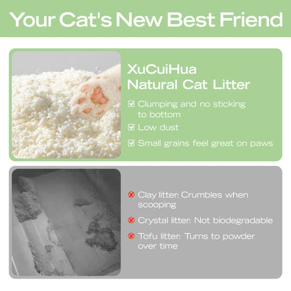 Xu Cuihua Cassava Cat Litter (Green Tea Scented)-Fussy Cat