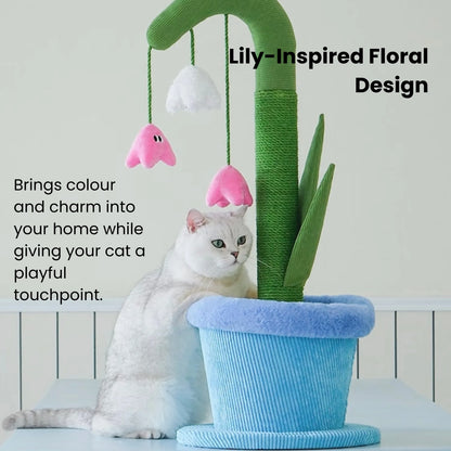 ZEZE Lily Cat Scratcher – Flower-Shaped Scratching Post