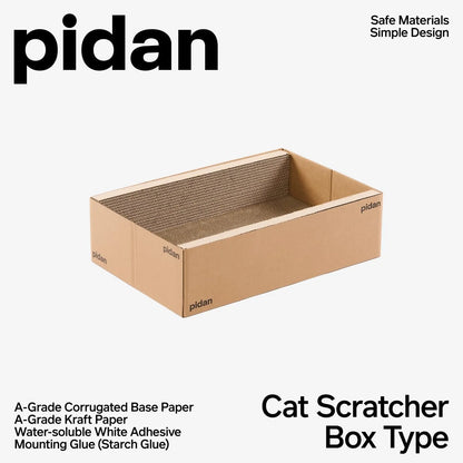 pidan Cardboard Box Cat Scratcher-Fussy Cat