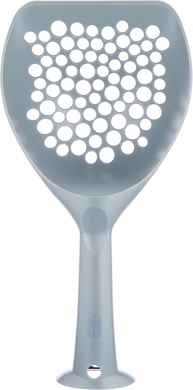 Catit Cat Litter Scoop, Grey – Durable, Easy-Clean Plastic Scoop for All Litter Types