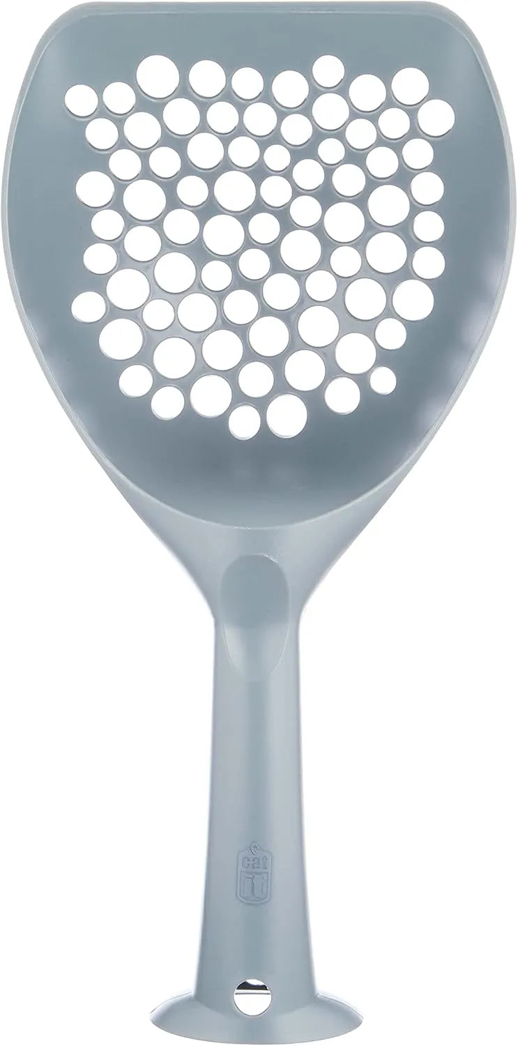 Catit Cat Litter Scoop, Grey – Durable, Easy-Clean Plastic Scoop for All Litter Types-Fussy Cat