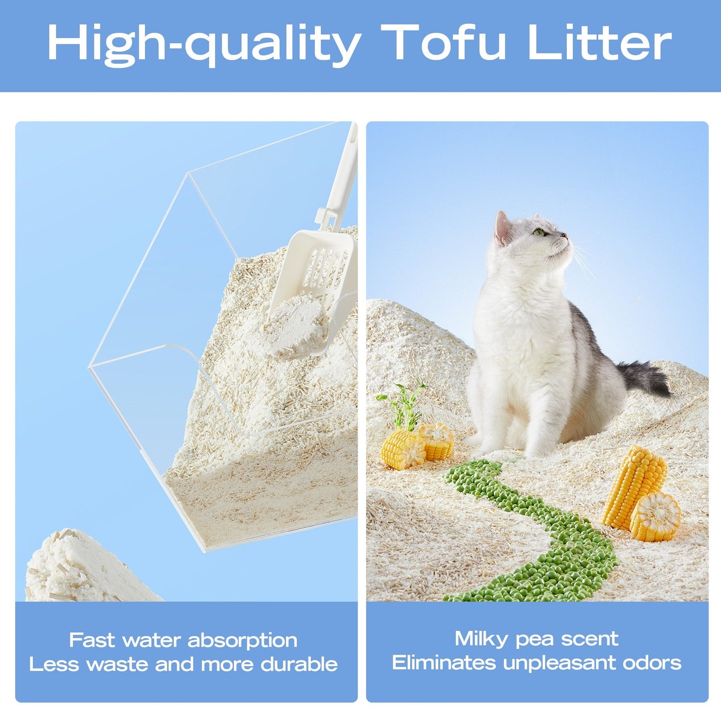Xu Cuihua Cassava & Tofu Cat Litter (Unscented)-Fussy Cat