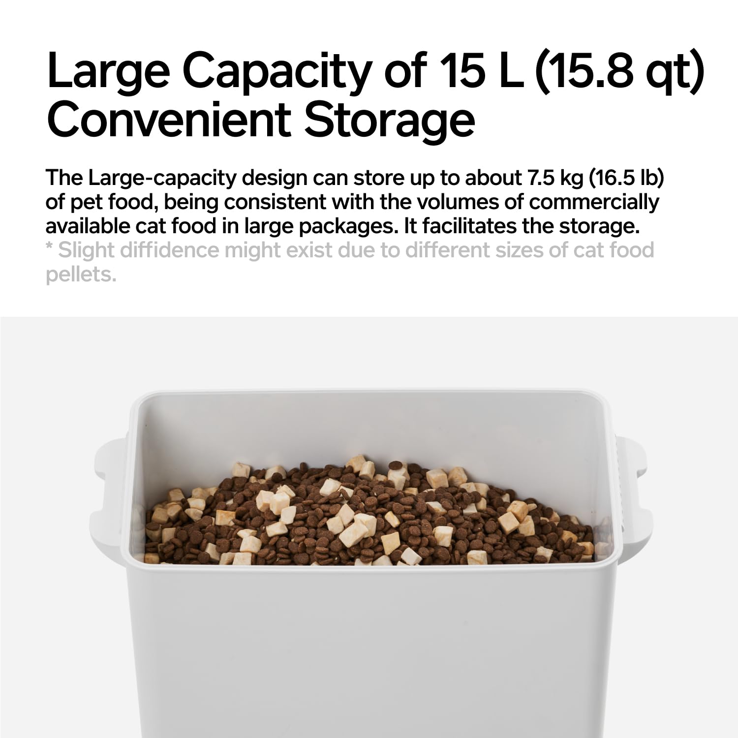 pidan 15L Vacuum Pet Food Storage with Scale-Fussy Cat