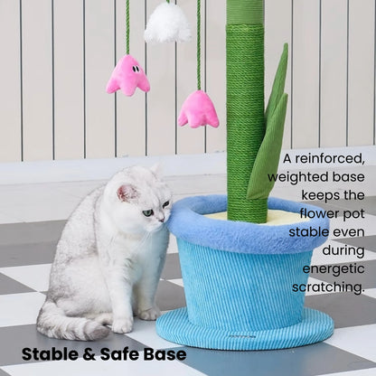 ZEZE Lily Cat Scratcher – Flower-Shaped Scratching Post