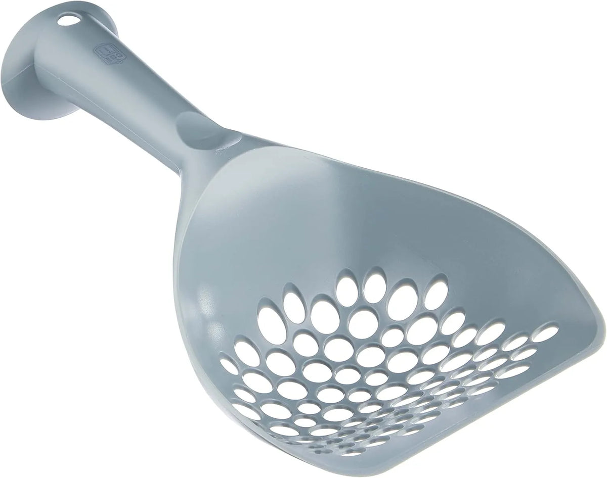 Catit Cat Litter Scoop, Grey – Durable, Easy-Clean Plastic Scoop for All Litter Types-Fussy Cat