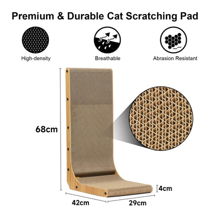 Fukumaru L-Shaped Cat Scratcher, Large-Fussy Cat