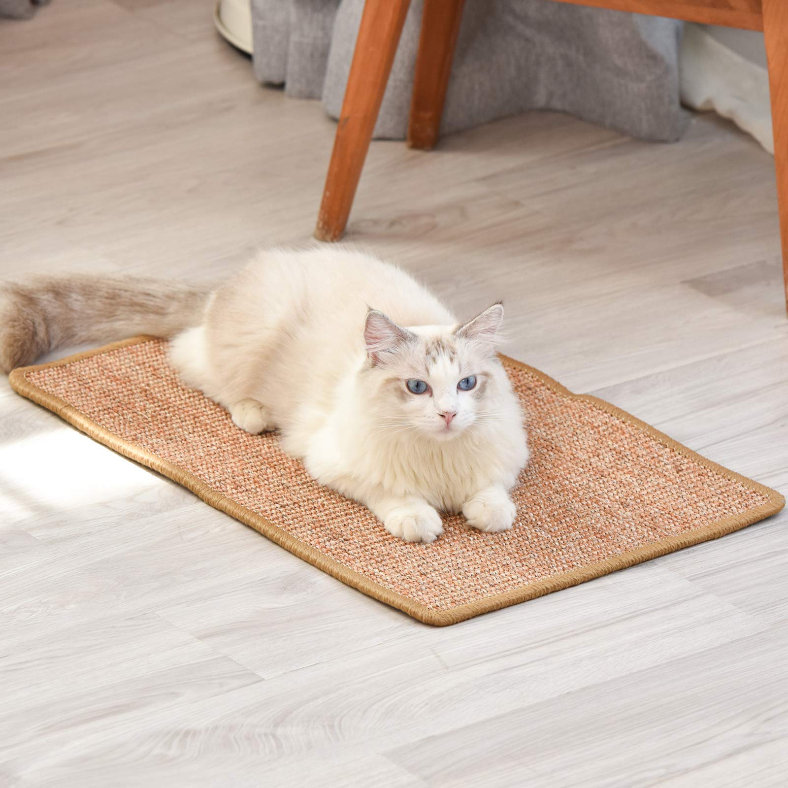 Fukumaru Natural Sisal Cat Scratching Mat, Medium 60 x 40 cm-Fussy Cat