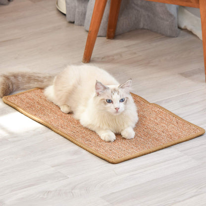 Fukumaru Natural Sisal Cat Scratching Mat, Medium 60 x 40 cm-Fussy Cat