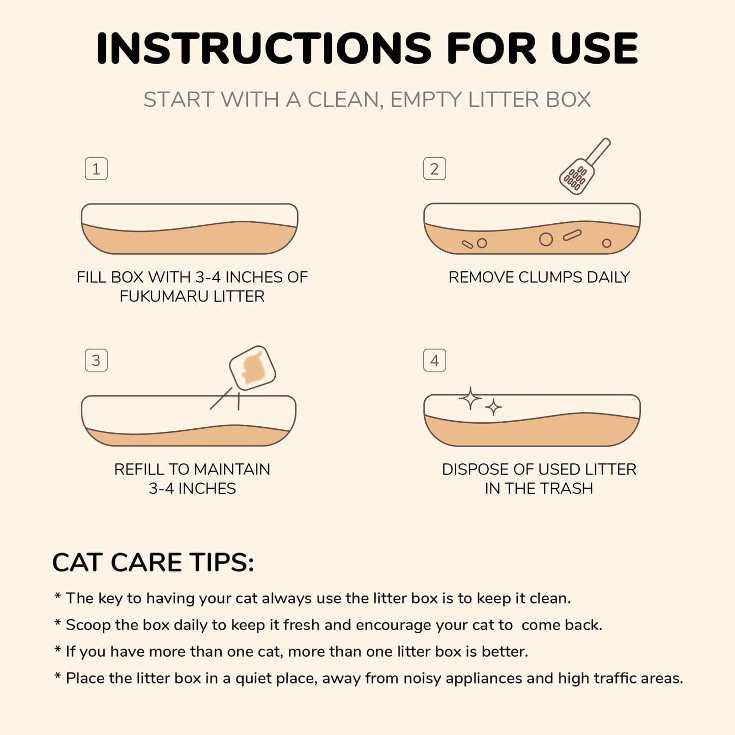 FUKUMARU Cassava Cat Litter 10.8 kg (4 packs)-Fussy Cat