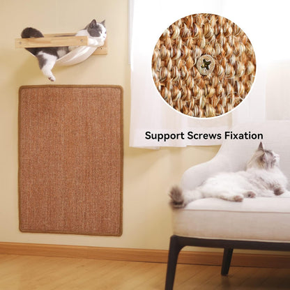 Fukumaru Natural Sisal Cat Scratching Mat, Medium 60 x 40 cm-Fussy Cat