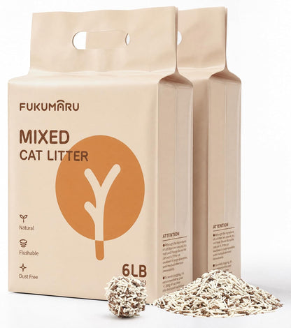 Fukumaru Applewood Tofu Cat Litter – Fast-Clumping & Low-Dust
