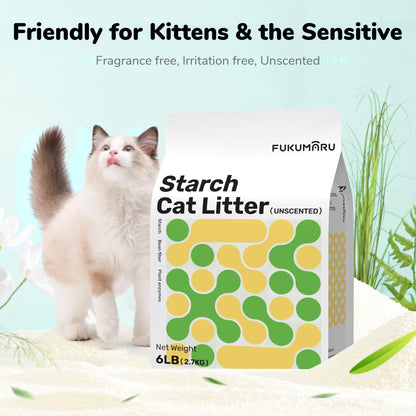 FUKUMARU Cassava Cat Litter 10.8 kg (4 packs)-Fussy Cat