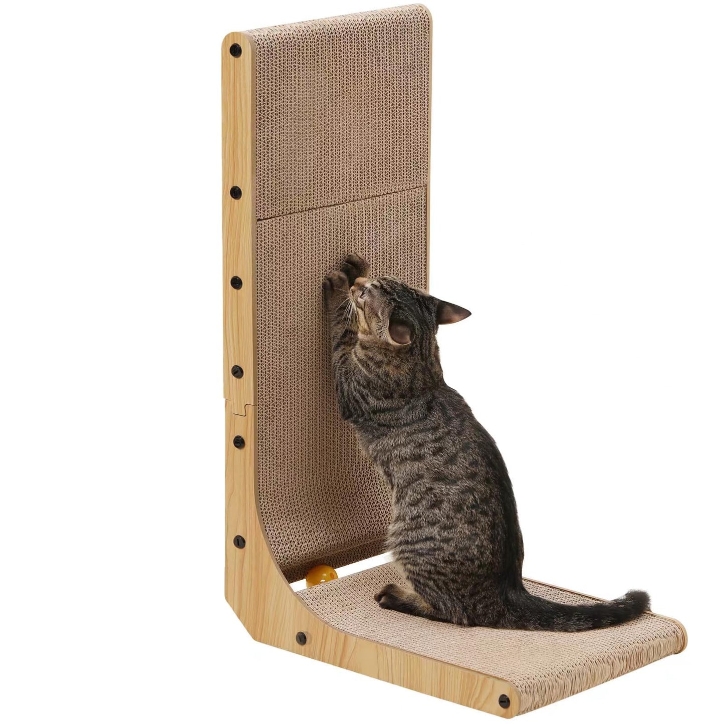 Fukumaru L-Shaped Cat Scratcher, Large-Fussy Cat