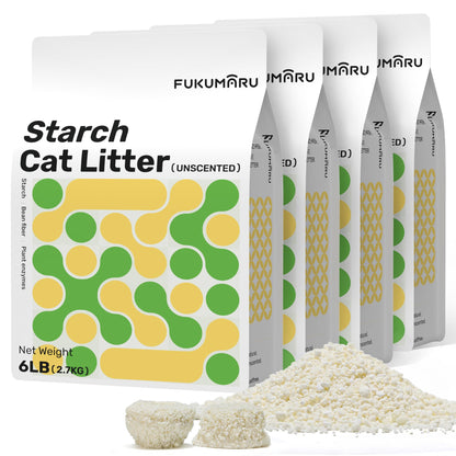 FUKUMARU Cassava Cat Litter 10.8 kg (4 packs)-Fussy Cat