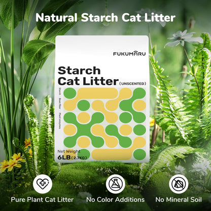 FUKUMARU Cassava Cat Litter 10.8 kg (4 packs)-Fussy Cat