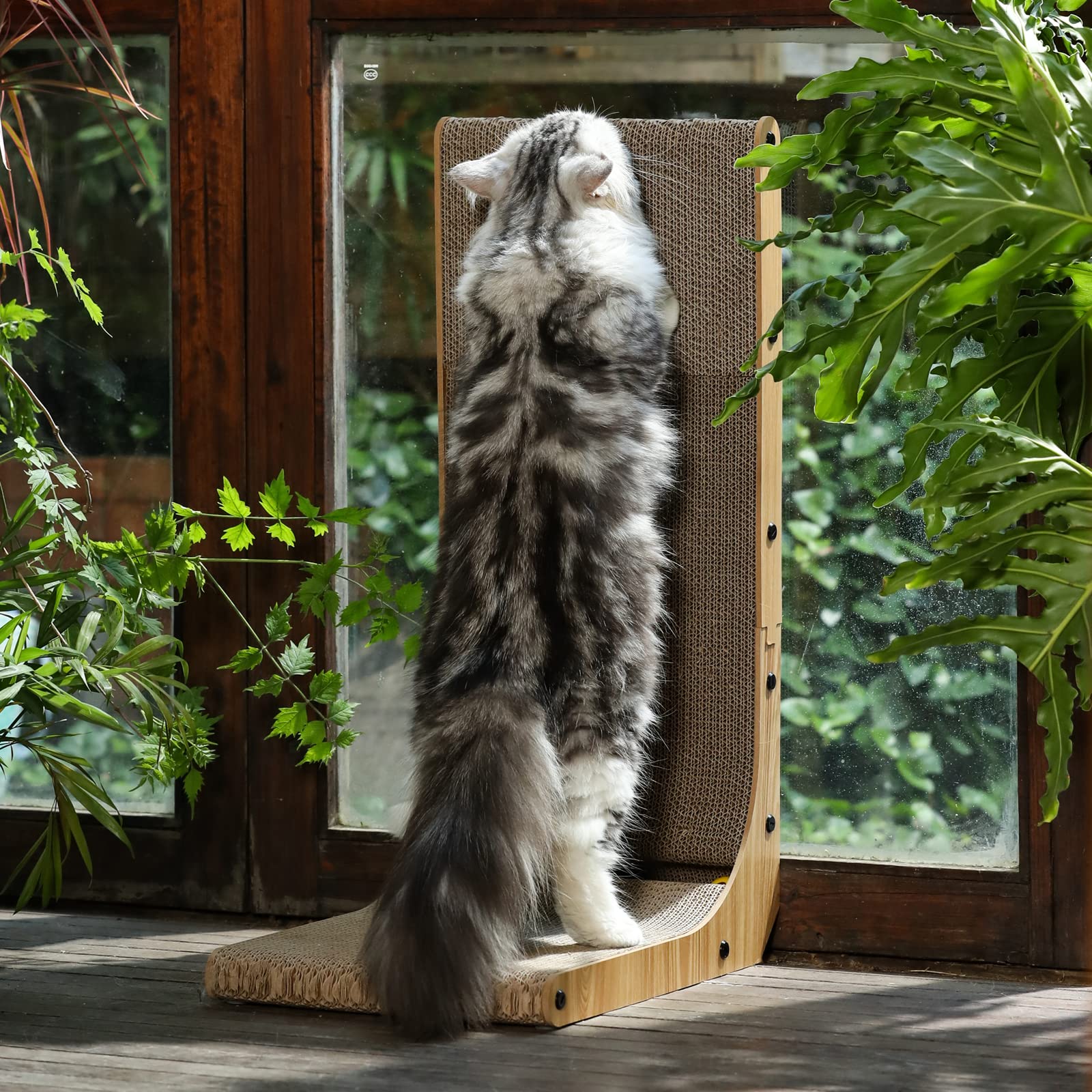 Fukumaru L-Shaped Cat Scratcher, Large-Fussy Cat