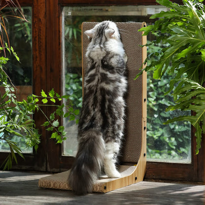 Fukumaru L-Shaped Cat Scratcher, Large-Fussy Cat