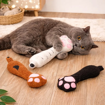 Plush Cat Kicker Toy with Catnip – Durable Chew-Resistant Teaser Wand for Cats (33 cm) | Long-Lasting Interactive Cat Toy-Fussy Cat