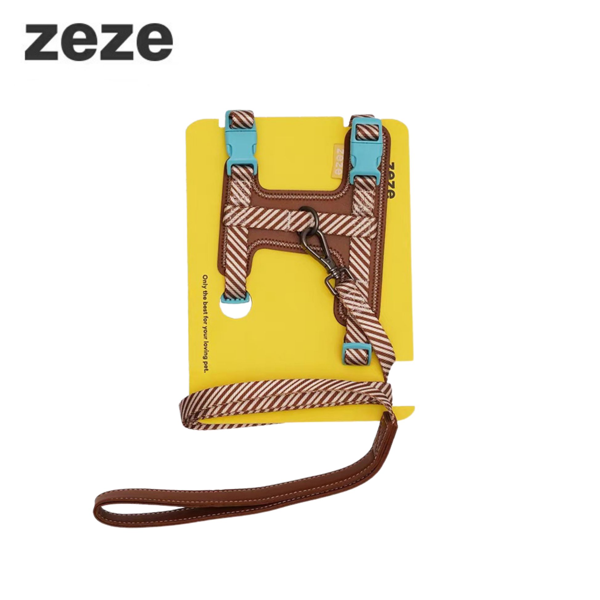 zeze Pet Leash & Harness Set-Fussy Cat