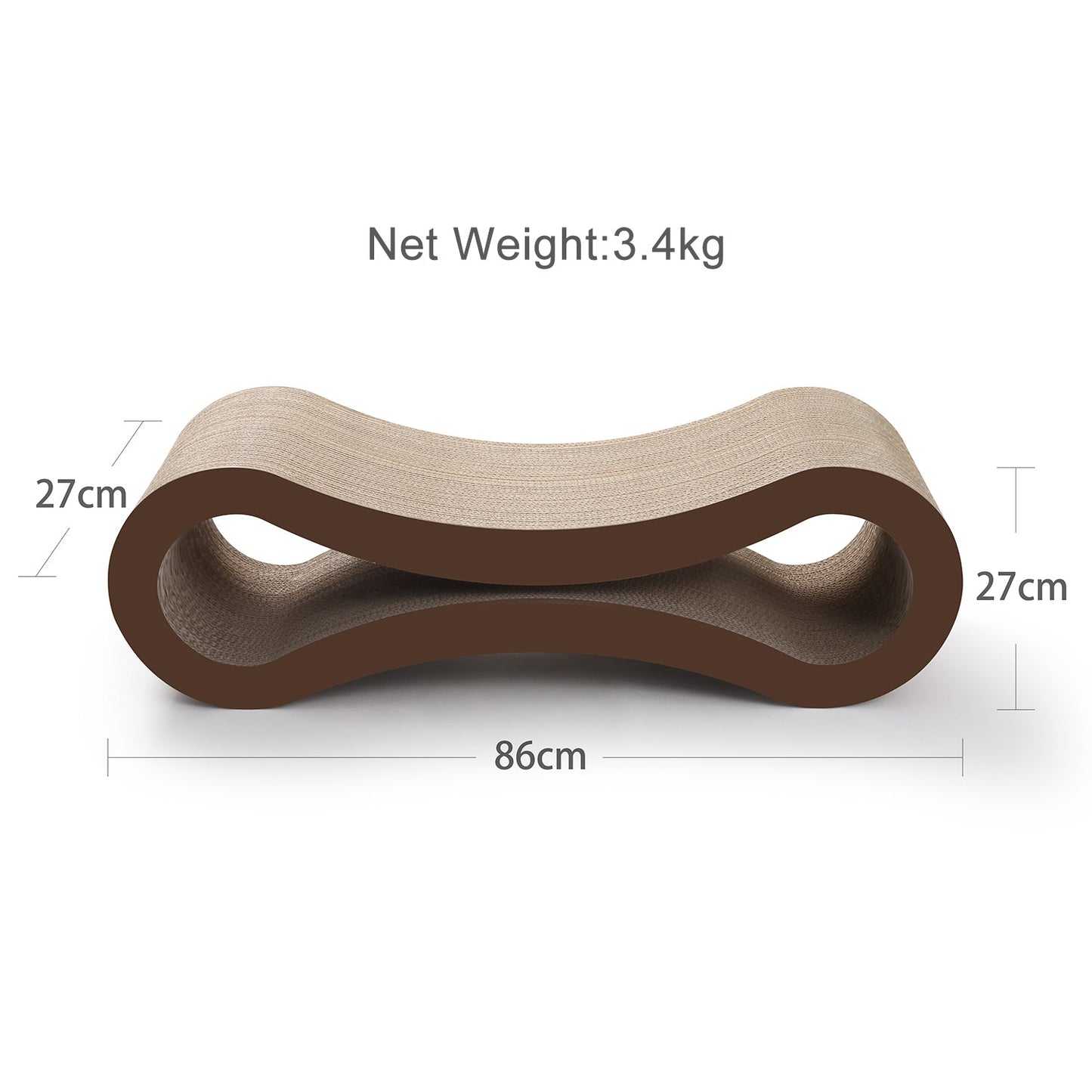 The Ultimate Cat Scratcher Lounge - Extra Large, 87cm long