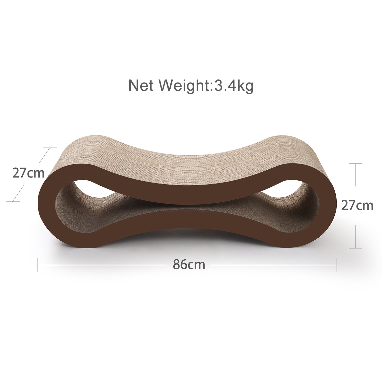 The Ultimate Cat Scratcher Lounge - Extra Large, 87cm long