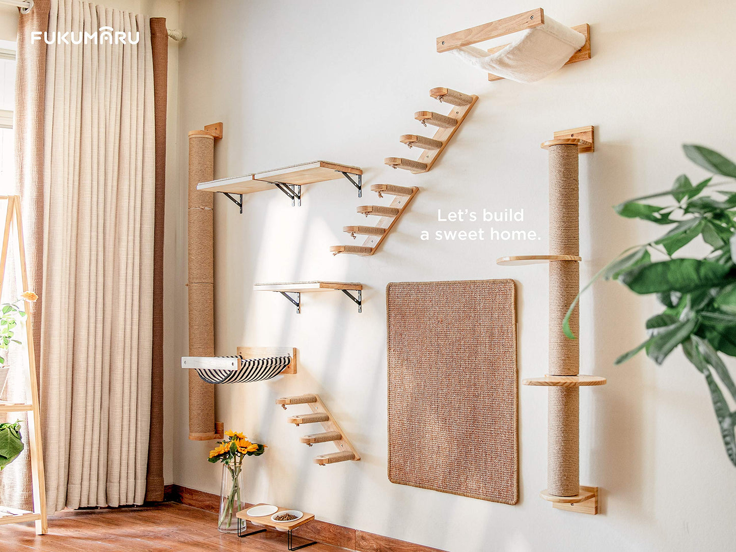 Natural Sisal Cat Scratching Mat, 60 x 80 cm