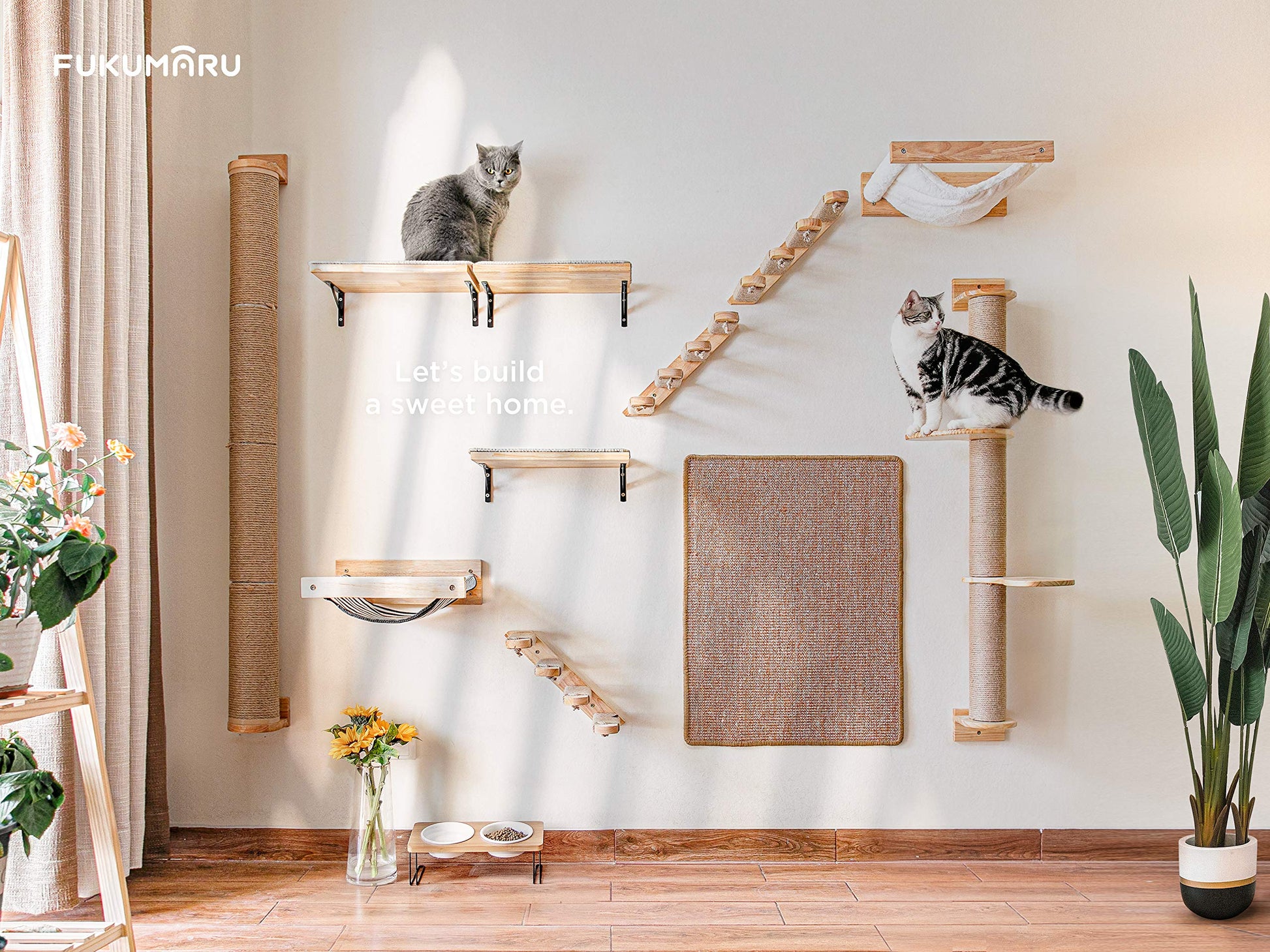 Natural Sisal Cat Scratching Mat, 60 x 80 cm