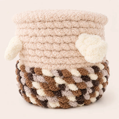 Luxury Handmade Chunky Knit Cat Cave Bed with Pom-Pom Toy-Fussy Cat