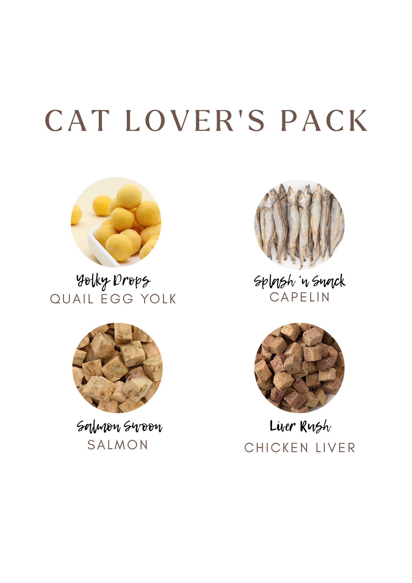 Cat Lovers Pack - Premium Freeze-Dried Treats | 4 Flavours