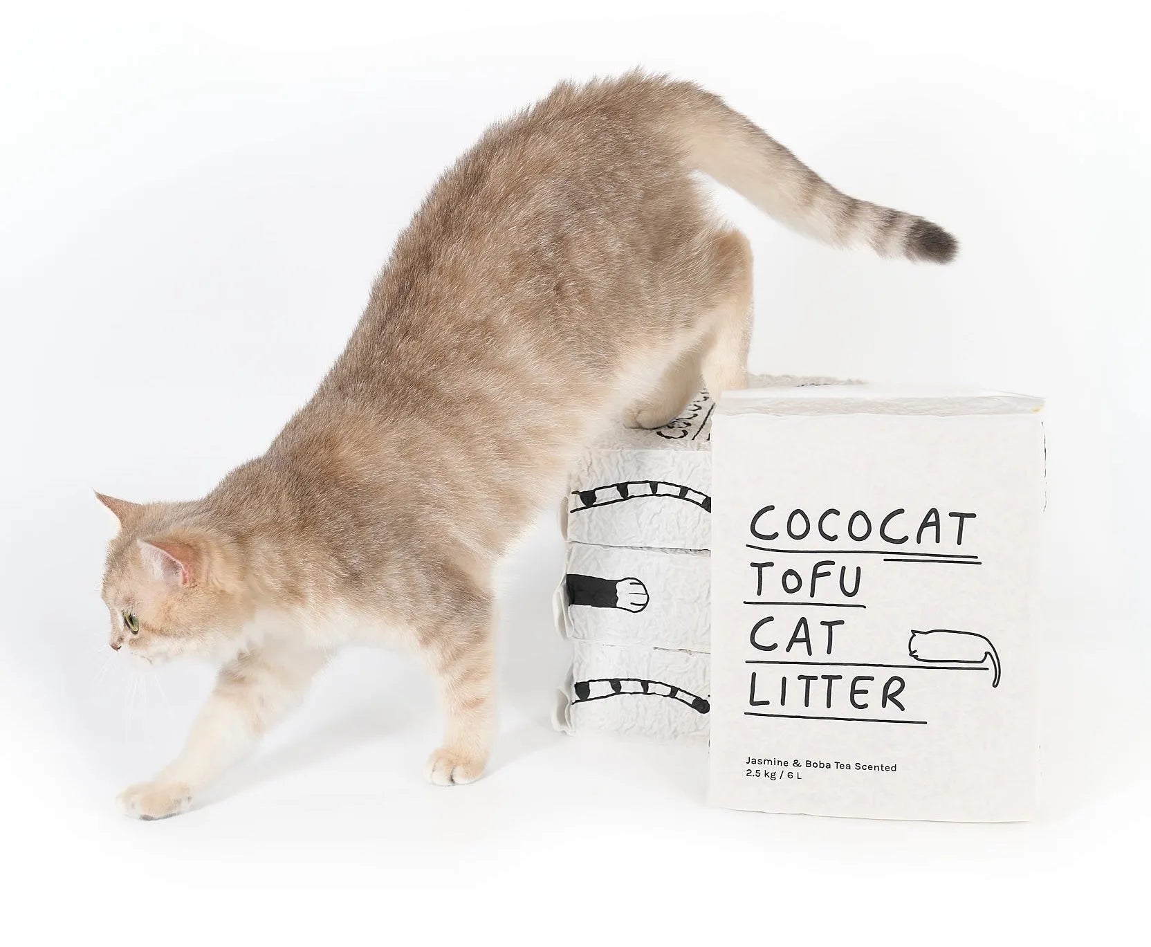 Cococat Tofu 100% Plant-based Cat Litter - Biodegradable & Flushable-Fussy Cat