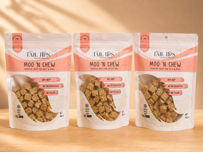 Moo N' Chew - 100% Freeze-Dried Beef Treats | Pure & Natural | 40g pack