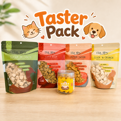 Taster Pack - 5 Freeze-Dried Pet Treats | Try All Flavours